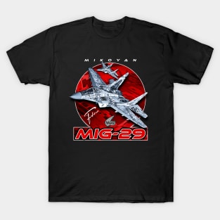 MIG-29 Soviet Union  Air Superiority Jet Fighter T-Shirt